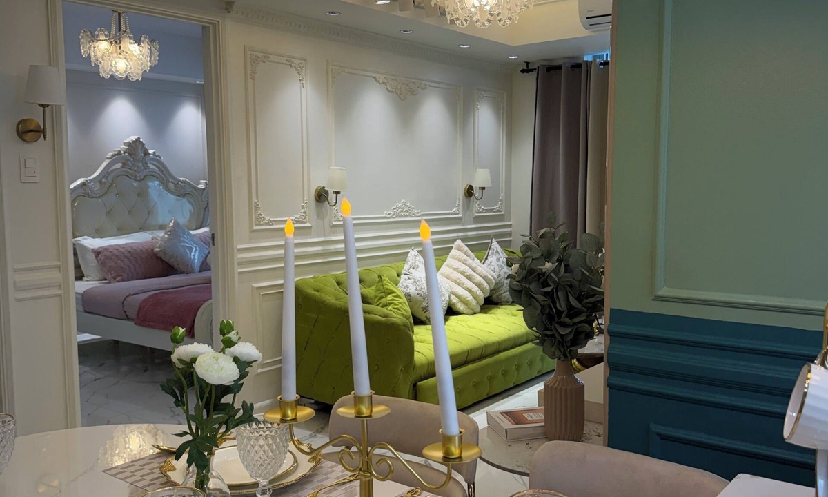 Don Bosco Condo | Azure Resort 2BR Deluxe Beach & Pool View with Bathtub 8 Pax Smart AI Toilet
