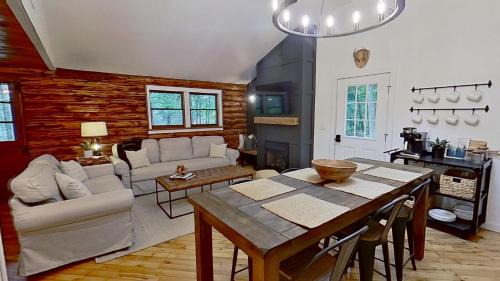 Tolland House | Cozy Berkshires Cabin with Lake, Beach, Hot Tub, Fireplace - The Wilde BNB