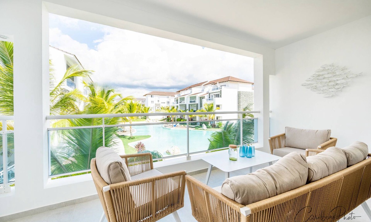 Dominicus Apartment | Dominicus Deluxe Apartment mit Poolblick