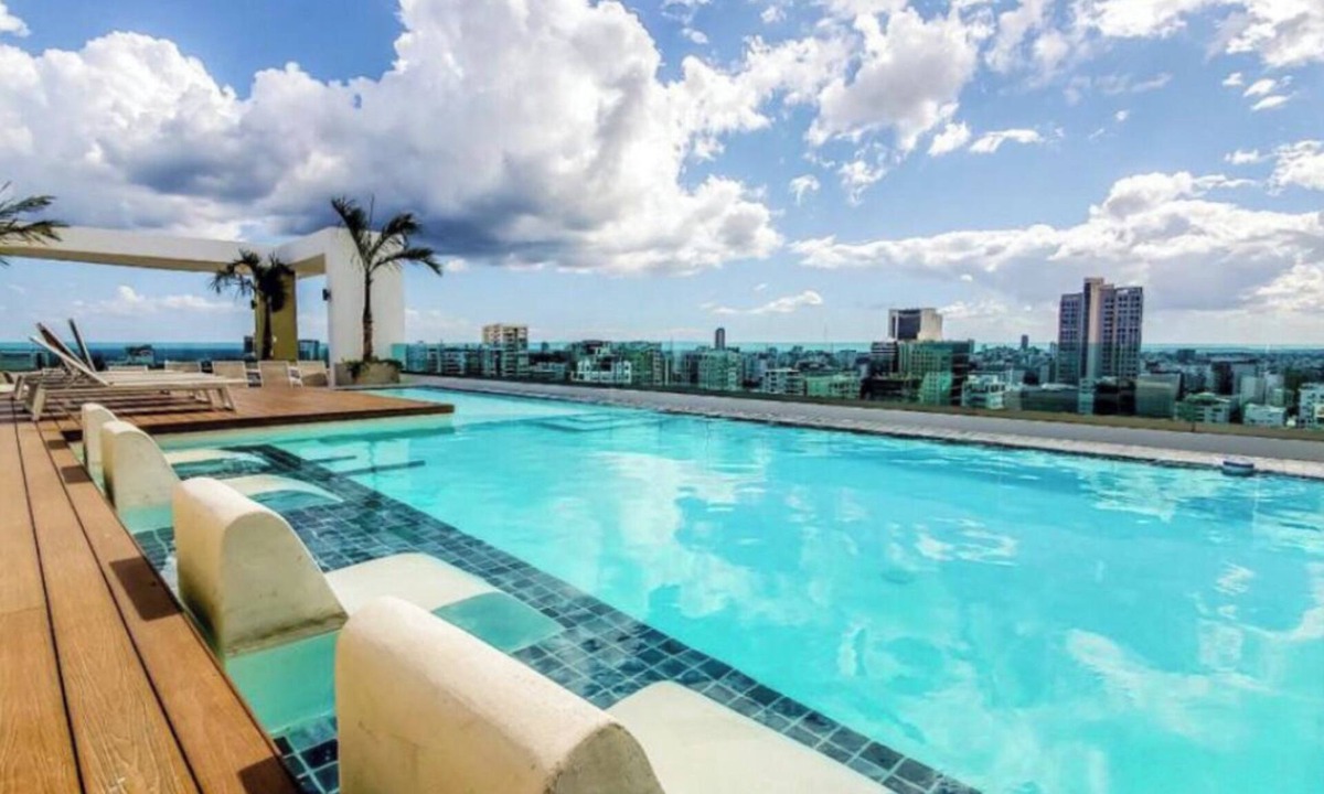 Lope De Vega Apartment | Lujoso Apartamento 5 Star ROOFTOP POOL & GYM 1BE -1 1/2 Ba