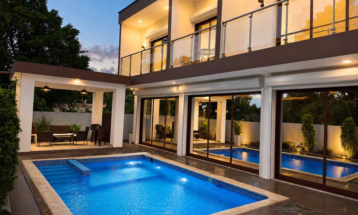 Centro Villa | Perfect 5-bedroom villa with AC and private pool in peaceful Río San Juan
