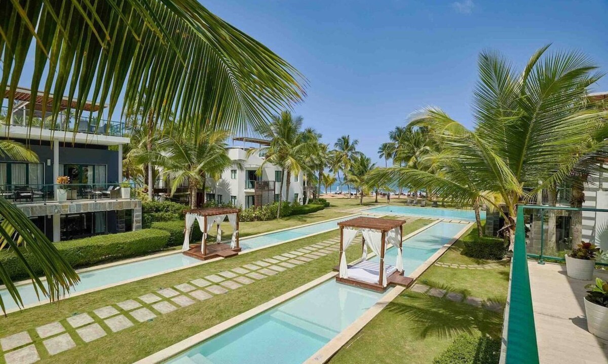 Las Terrenas Apartment | ® 3BR{Sublime~Essence} +Beachfront+Jaccuzi+BBQ