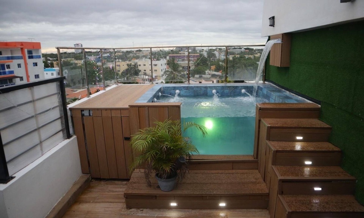 Tropical del Este Apartment | Sejour Skyline Rooftop Penthouse, Private Jacuzzi