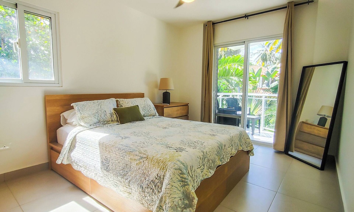 Cabarete Condo | Spacious 1-bedroom condo with AC on quiet beach in Cabarete