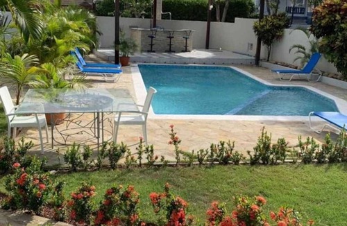 Villas Ana Maria Apartment | 2BD condo with pool in central Sosua, guest-friendly, WiFi, cable TV/balcony
