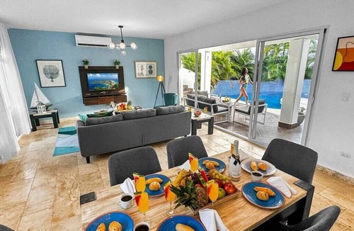 Punta Cana House | Beach Villa Azul with private Pool, BBQ and Maid inc