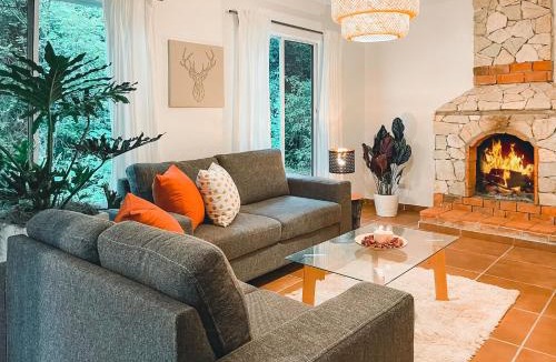 Jarabacoa House | Casa del Arroyo 2-Bedroom Cottage Fireplace and BBQ
