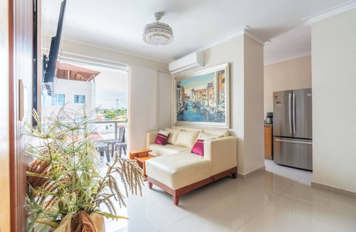 Renacimiento Apartment | El Malecón Santo Domingo Luxury Apartment Balcony, Views & Prime Spot