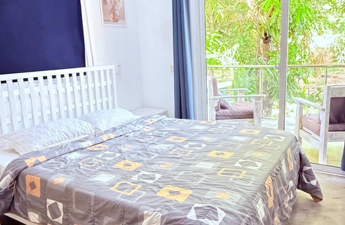 Las Terrenas Apartment | El Patio de Lucia 4 persons, Las Terrenas tropical garden, city, beach nearby