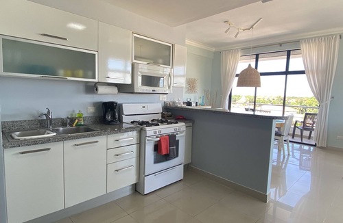 Villas Del Mar Apartment | Elegant 2-BR Ocean View Apt. Pool, Jacuzzi, Just Walk to Beautiful Sandy Beach