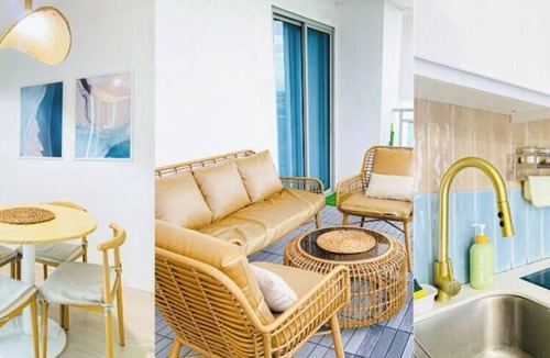 San Fernando Condo | Family One Bedroom with Manmade Beach View & Mt Arayat View