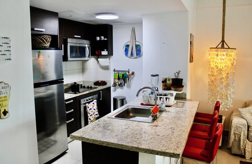 Juan Dolio - El Pueblo Apartment | LasOlasTower-JuanDolio 2BR-6Pax-3Bds-WiFi-HugeTerrace-LowerPenthouse