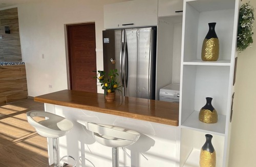 Bani Apartment | Lianas Rooftop apartment + Private Jacuzzi Just 8 min Near the Beach