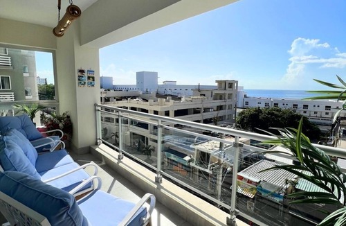 Reparto Ibarra Apartment | Majestic 2-bedroom apartment with AC in beautiful Boca Chica Ocean View balcony