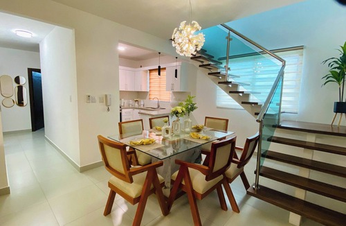 Santiago Province Apartment | Modern Rooftop Penthouse Private Jacuzzi & View
