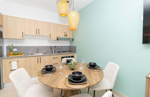 Los Melones Apartment | Modern 1BR Sunshine Bayahibe · Beach · Pool · Central · AC