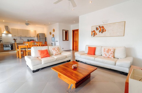 Puerto Bahia Apartment | Modern apartment with terrace sea view - 2BR AC - 20M Beach - Pools - Wifi