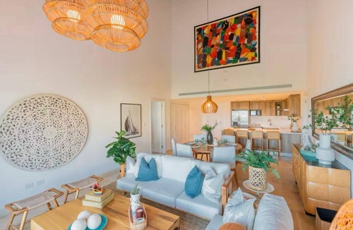 Cap Cana Marina Apartment | Oceanfront Paradise: Private Beach Access