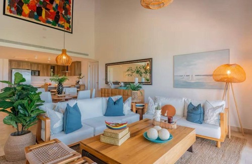 Cap Cana Marina Apartment | Oceanfront Paradise: Private Beach Access