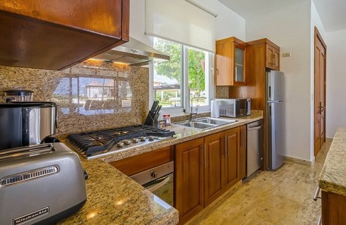 Playa Chiquita Villa | Sea-views 3BD villa on sandy beach, private pool & golf cart, gym/tennis!