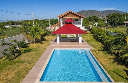 Las Charcas Villa | Villa Mercedes · Pool + Mountain Views | Ocoa Bay