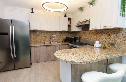 San Cristobal Apartment | Vista Hermosa RD Central Modern 2 BR Apt with Balcony and Jacuzzi.