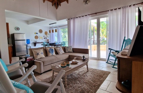 El Batey Apartment | Walk to the Beach from a Secluded Oasis Free Weekly Maid Service. New listing!
