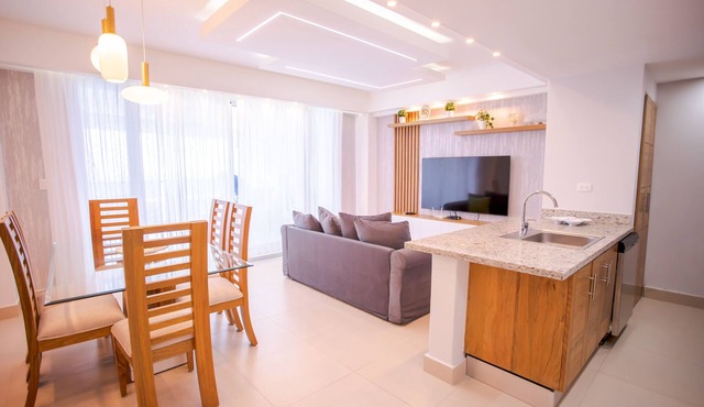 14th Floor Modern Ocean, Beach & Pool View Apartment in Juan Dolio