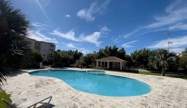 2-bedroom apartment in Punta Cana with AC and 12 pools