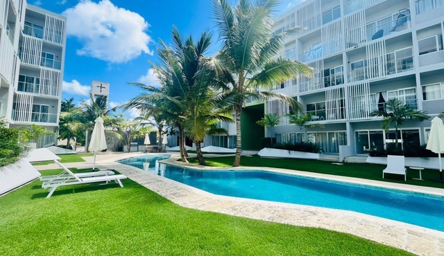 2-bedroom apartment in fantastic Punta Cana with AC and gym