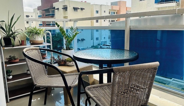 2-bedrooms apartment in peaceful Concepción La Vega with AC