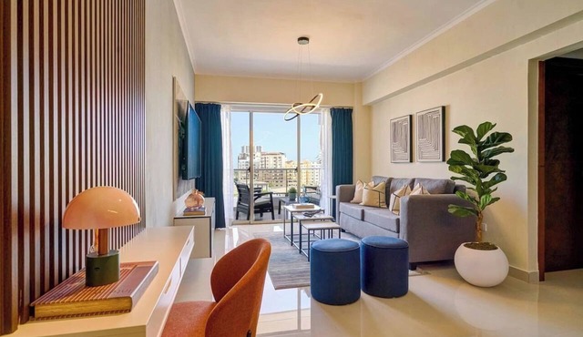 ® 2BR{Ajega~Views} @Downtown SDQ +Pool+Gym