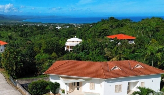 4-bedroom villa with elevated sea views.