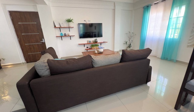 7 minutes from the beautiful beach of saladillas! ideal apartment for families.