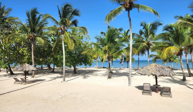 A dreamy vacation apartment, steps from private beach.