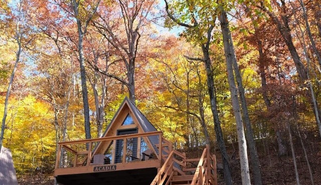 Acadia/Rustic Lakeview Cabin- 2 Person A-Frame in Franklin Township