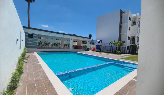 Bello con piscina