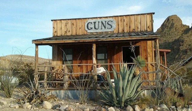 Big Bend Lodging at Ten Bits Ranch | Room #3 (The Gun Shop) in Terlingua