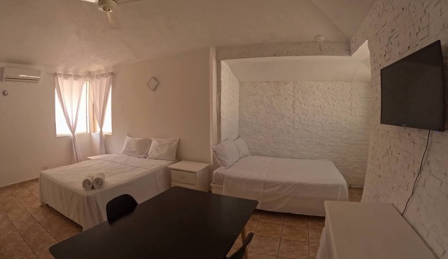 Condo with balcony and 2 beds in the heart of Sosua