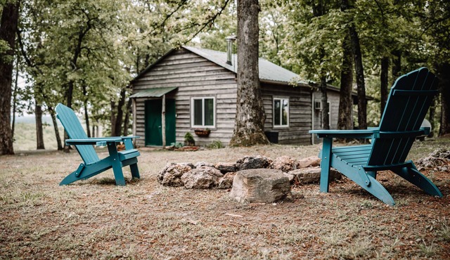 Cute Ozark Mountain cabin in the woods: a quiet escape or adventurous exploring in Gainesville