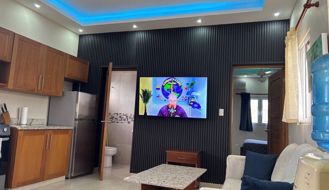Downtown Sosua One Bedroom Condo with onsite Bar and Cigar Lounge.