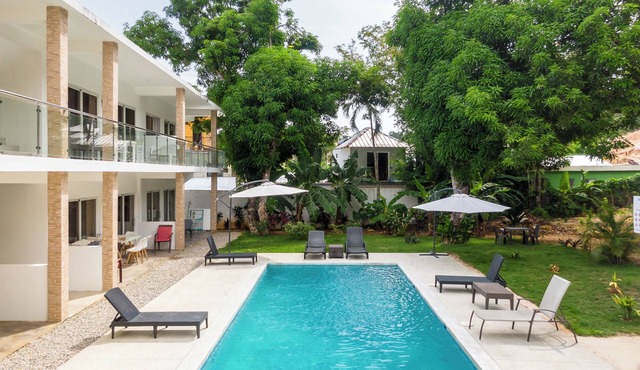 El Patio de Lucia 4 persons, Las Terrenas tropical garden, city, beach nearby