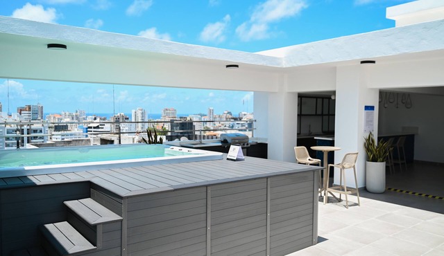 Ensanche Naco/SantoDomingo/Best Location/LUX2BED-3BATH Gym/Pool/Theater Rooftop
