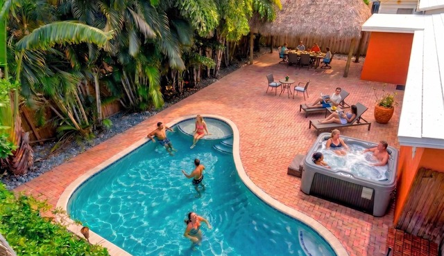 Hidden Gem Villa | Heated Pool, Hot Tub & Tikihut in Fort Lauderdale