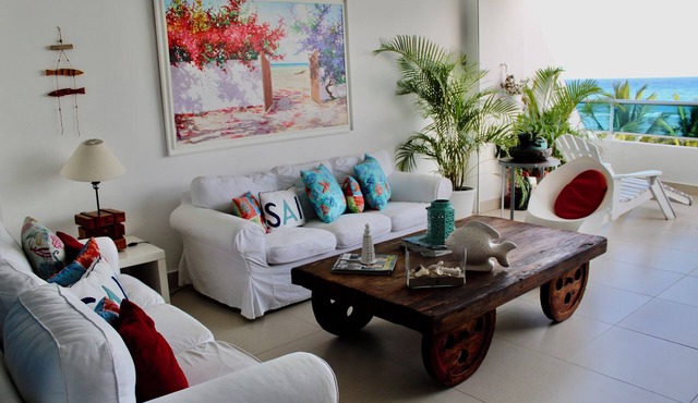 LasOlasTower-JuanDolio 2BR-6Pax-3Bds-WiFi-HugeTerrace-LowerPenthouse