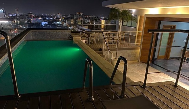 Luxurious Downtown Apt, Rooftop Pool, Gym