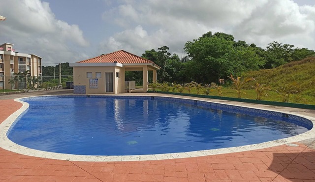 Luxury fourth level apartment with security camera