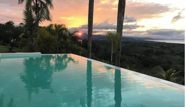 Luxury villa with panoramic sea and country views