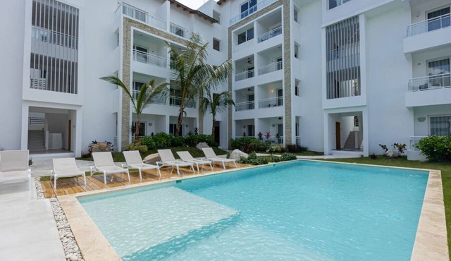 Modern Studio Pool Coral Azul Estrella Dominicus