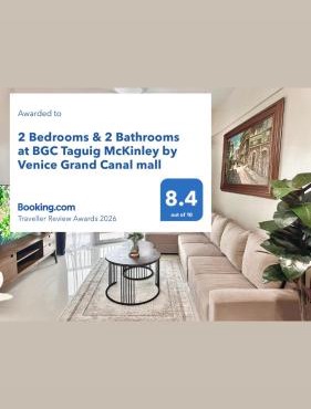 New 2 Bed RM & 2 Bath RM BGC Taguig McKinley connect Venice mall